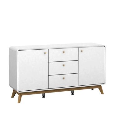 Cassie - Dressoir met 2 deuren en 3 laden in witte spaanplaat product