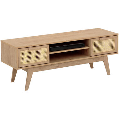 Bridget - Laag dressoir met 2 laden in eikenlook product