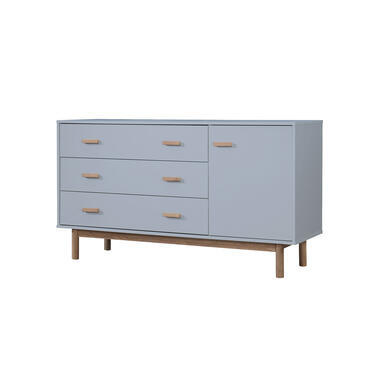 Melanie - Dressoir met 1 deur en 3 laden in grijs MDF product