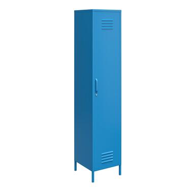 Cache - Hoge kast met 1 blauwe metalen deur product