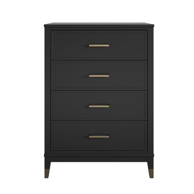 Westerleigh - Commode met 4 laden in zwart MDF product