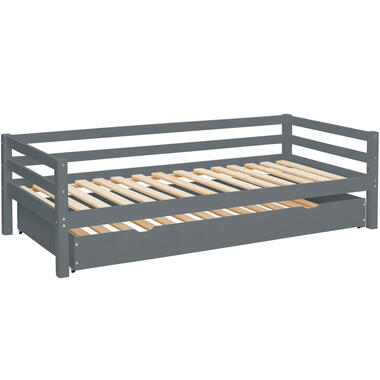 Alpi - Bed met bedlade 90x200 cm grijs grenen product