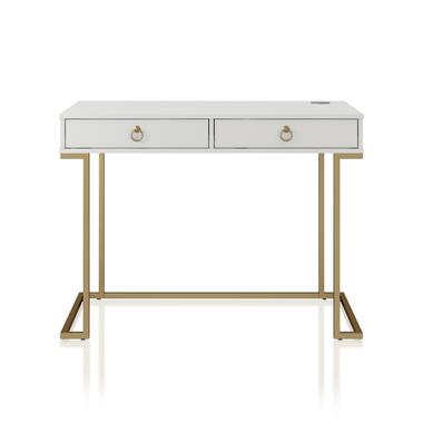 Camila - Bureau met 2 laden in wit MDF product