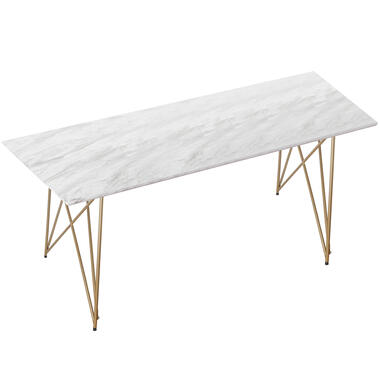 Asama - Eettafel 200x100 cm, 8 zitplaatsen gouden marmeren product