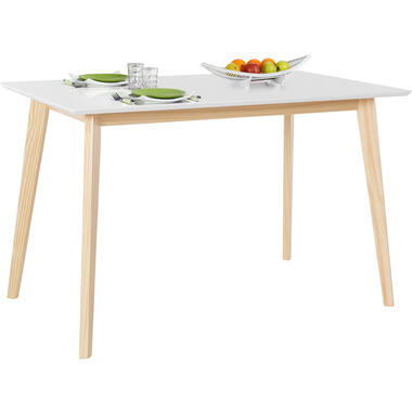 Cody - Eettafel 120x70 cm 6 personen in wit MDF product