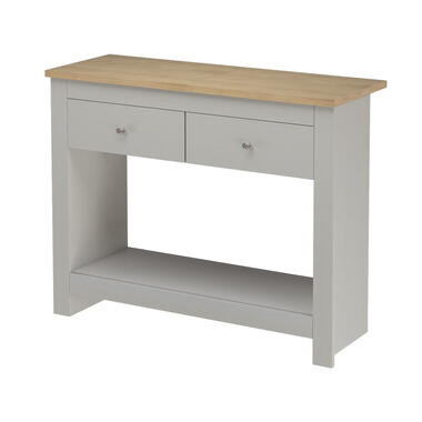 Emerald - Console tafel met 2 laden eiken spaanplaat product