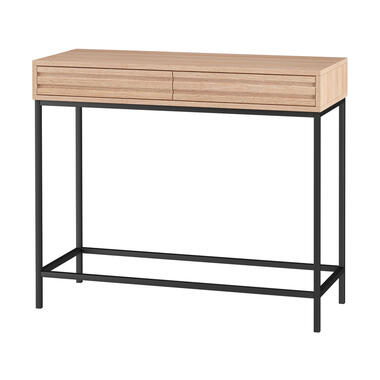 Celine - Consoletafel met 2 laden eiken spaanplaat product