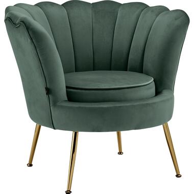 Kelsey - Fauteuil donkergroene fluwelen product