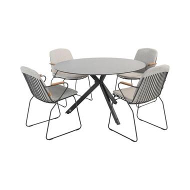 4 Seasons Veneto/Locarno ronde tuinset - Ø130 cm. - stapelbaar product