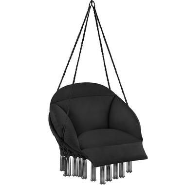 tectake - Comfortabele Hangstoel Samira - zwart product