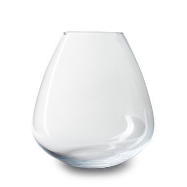 Jodeco Bloemenvaas Gabriel - helder transparant - glas - D28,5 x H30 cm product