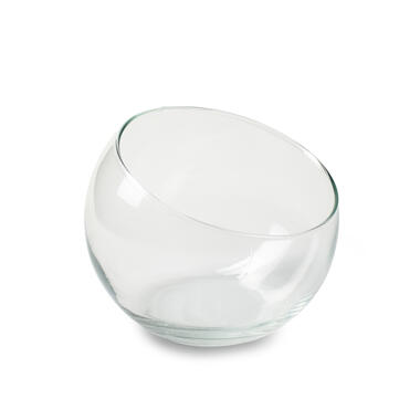 Jodeco Bloemenvaas Bobby - helder transparant - glas - D12,5 x H10 cm product