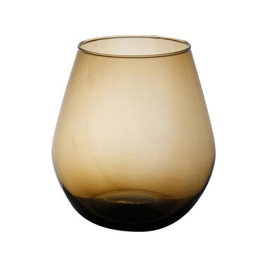 Hakbijl Glass Bloemenvaas Billy - amber - eco glas - D25 x H30 cm product