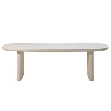 Eettafel Deens Ovaal 200cm - Beige Betonlook - Maya product