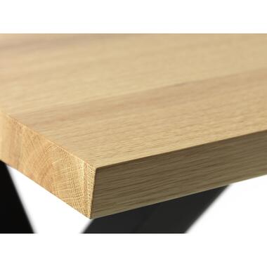 Eettafel Naturel - 90x150x3,5cm - Eikenhout - Tafel Reno product