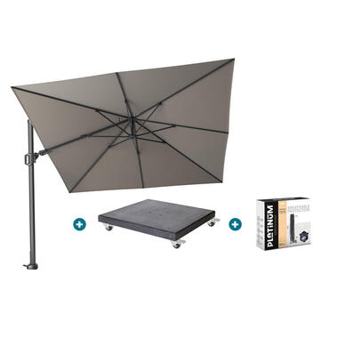 Platinum Challenger Premium T2 3x3 m - Havanna Taupe met Modena voet en hoes product