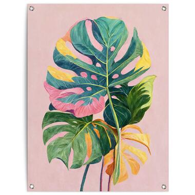 Tuinposter - Summer Leafs - 80x60 cm Canvas product