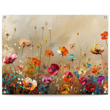 Tuinposter - Summer Flowers - 60x80 cm Canvas product