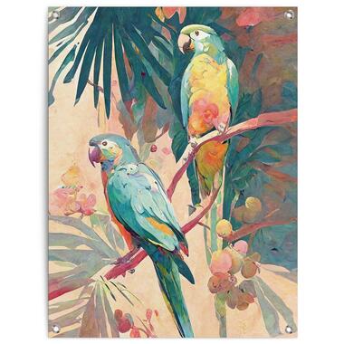 Tuinposter - Bird Party - 80x60 cm Canvas product