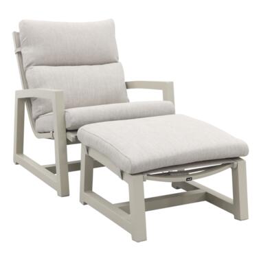 Hartman Gio loungestoel + voetenbank - Zand product