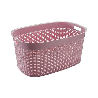 Hega Hogar wasmand - roze - 44L - kunststof - 58 x 39 x 27 cm product