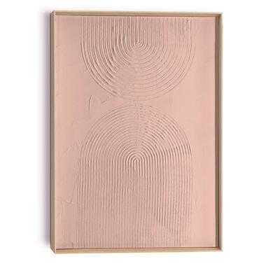 Schilderij - Bows - terra/nude - 70x50 cm Hout,Gips product