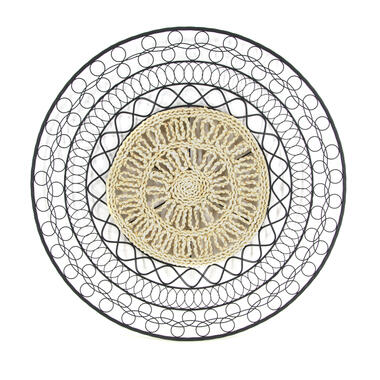 Art for the Home - Metal Art - Mandala met Rotan - diameter 76cm product