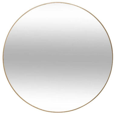 Atmosphera Wandspiegel - rond - D38 cm - metaal/glas - saliegroen product