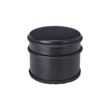H&S Collection Deurstopper - rond - RVS - mat zwart -10x9cm -1kg product
