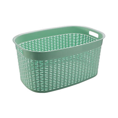 Hega Hogar wasmand - mintgroen - 44L - kunststof - 58 x 39 x 27 cm product