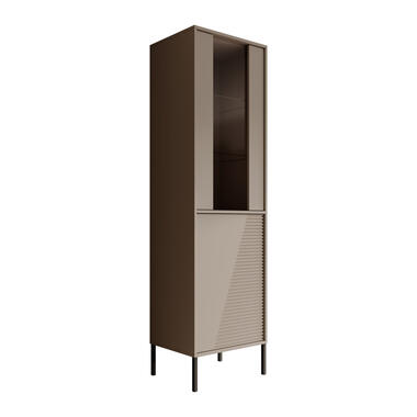 Meubella Vitrinekast Davey - Beige - 55 cm product