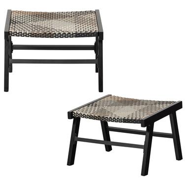 WOOOD Pom Hocker Tuin - Aluminium - Multicolor - Set van 2 product