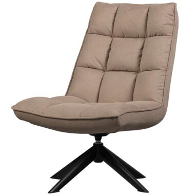 WOOOD Draaifauteuil Jouke - Polyester - Zand - 97x70x85 product