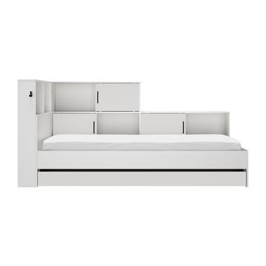 Diagone Tienerbed met bedlade en opbergruimte Erwan - 90 x 200 cm - Wit product