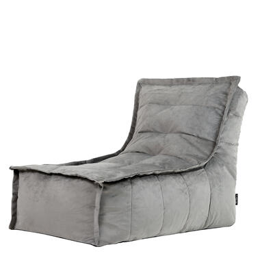 icon Zitzak Lounger Dolce - Fluwelen Zitzak - Houtskool product