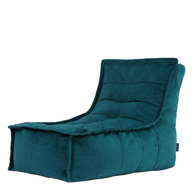 icon Zitzak Lounger Dolce - Fluwelen Zitzak - Blauwgroen product