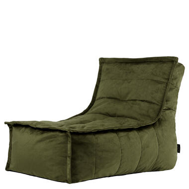 icon Zitzak Lounger Dolce - Fluwelen Zitzak - Olijfgroen product