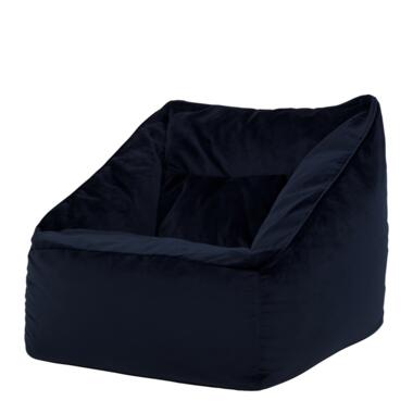 icon Zitzack Natalia - Fluwelen Zitzakfauteuil - Marineblauw product