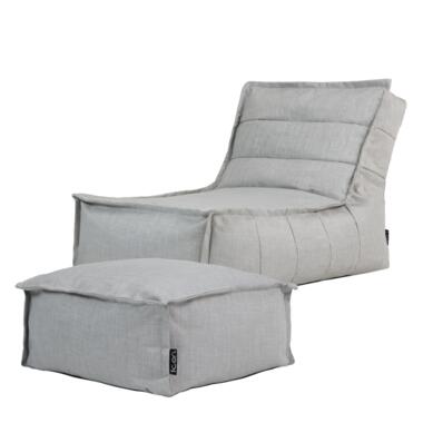 icon Zitzak Lounger en Poef Dolce - Zitzak Buiten - Grijs product