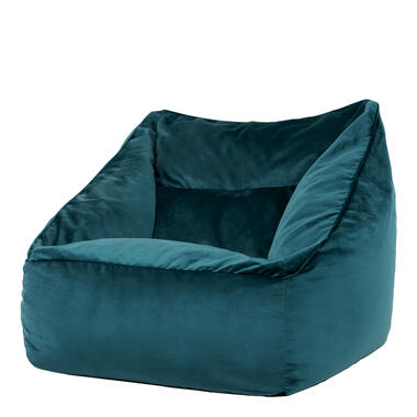 icon Zitzack Natalia - Fluwelen Zitzakfauteuil - Blauwgroen product