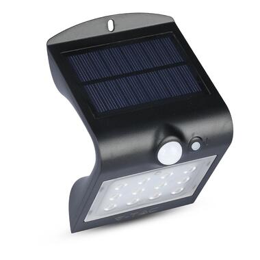 V-TAC Zwarte Solar wandlamp - IP65 - 1.5W - 220 lumen - 4000K product