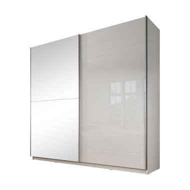 Meubella Kledingkast Mariah - Wit - 217 cm - Met spiegel product