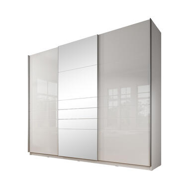 Meubella Kledingkast Mariah 2 - Wit - 263 cm - Met spiegel product