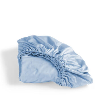 Cinderella Sundays - Hoeslaken (tot 25 cm) - Satijn - 80x210 cm - Soft Blue product