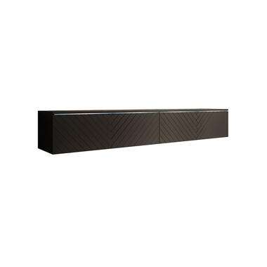 Meubella TV-Meubel Dixon - Zwart Visgraat - 180 cm product