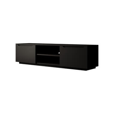 Meubella TV-Meubel Fairmont - Mat zwart - 160 cm product