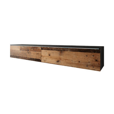 Meubella TV-Meubel Dixon - Old wood - Antraciet - 180 cm product