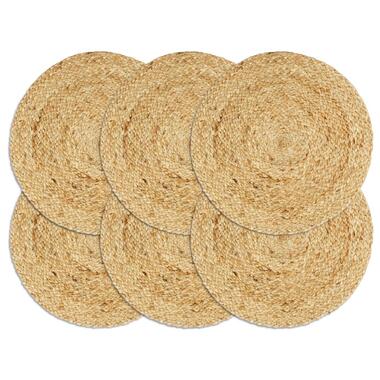 vidaXL - Placemat - Bruin - Jute - 6 stuks product