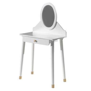 Vipack Kaptafel Billy met 1 lade - wit/goud product