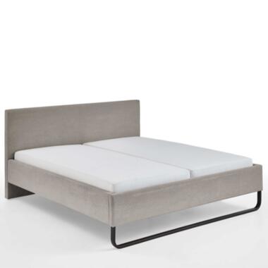 Meise Tweepersoonsbed Velma 180x200cm ribfluweel - taupe product